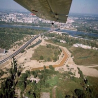 Zdjęcie podczas budowy Trasy Siekierkowskiej