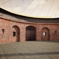Wnętrze fortu Legionów - wizualizacja