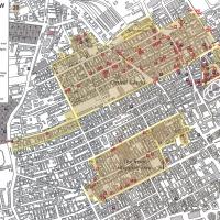 Mapa bunkrów z: Getto warszawskie. Przewodnik po nieistniejącym mieście