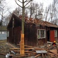 Rozbiórka domku fińskiego