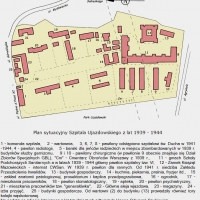 Plan sytuacyjny szpitala ujazdowskiego