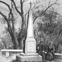 Obelisk przy cmentarzu