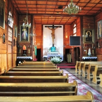 Wnętrze kościoła w Starej Miłośnie